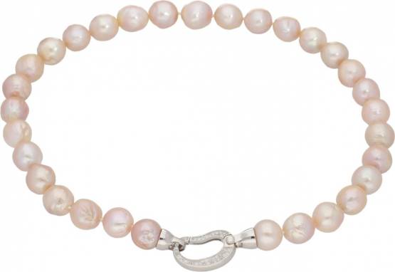MOON Sibyla - náhrdelník z pravých růžových říčních perel 00363086