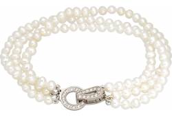 MOON Kalypso - náramek z pravých bílých říčních perel 00362502