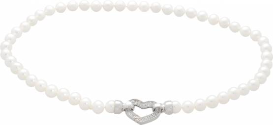 MOON Carine - náhrdelník z pravých bílých říčních perel 00362494