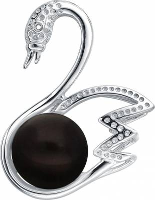 MOON Sephora - přívěsek s pravou říční černou perlou PP000002
