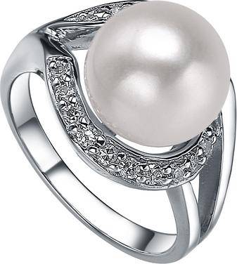 MOON Judie - prsten s pravou říční bílou perlou RP000050