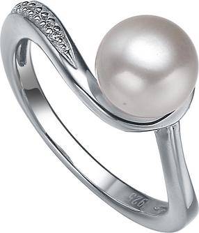 MOON Salem - prsten s pravou říční bílou perlou RP000032