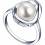 MOON Katriel - prsten s pravou říční bílou perlou RP000168