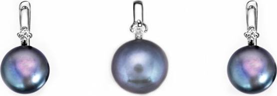 MOON Ambrosia - originální sada z pravých černých říčních perel SP000086
