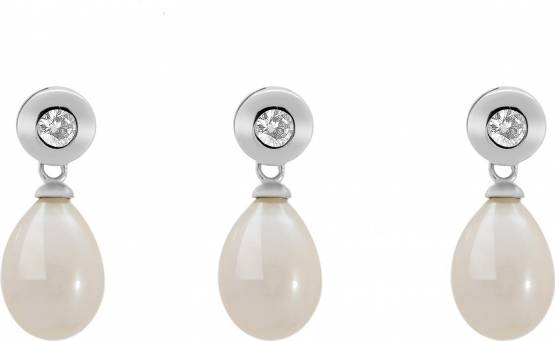 MOON Alegria - Originální sada z pravých bílých říčních perel SP000025