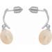 MOON Satyr - Náušnice s pravými říčními růžovými perlami EP000018