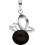 MOON Annika - přívěsek s pravou říční černou perlou PP000019