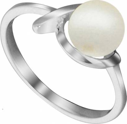 MOON Zara - prsten s pravou říční bílou perlou RP000146