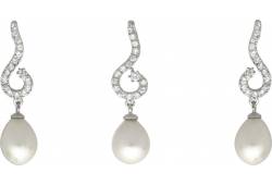 MOON Aphra - originální sada z pravých bílých říčních perel SP000029