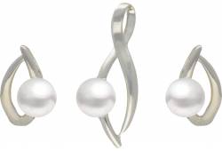 MOON Serah - originální sada z pravých bílých říčních perel SP000094