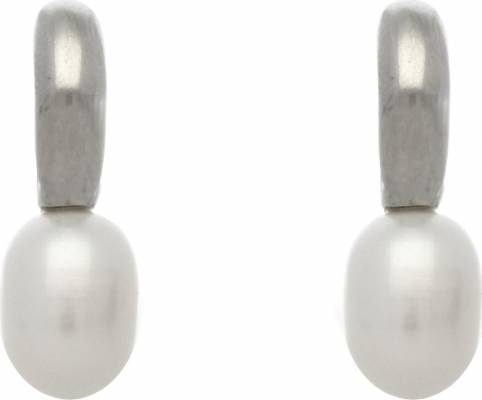 MOON Rainan - náušnice s pravými říčními bílými perlami EP000006