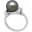 MOON Azelia - prsten s pravou mořskou TAHITSKOU perlou 00366508