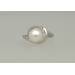 Moiss Eviana - prsten s pravou říční bílou perlou 00366542