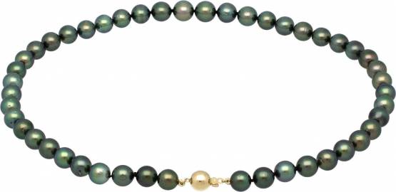 MOON Sapphire - náhrdelník z pravých TAHITSKÝCH mořských perel 00366526