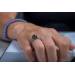 MOON Pallás - prsten s pravou říční černou perlou RP000240