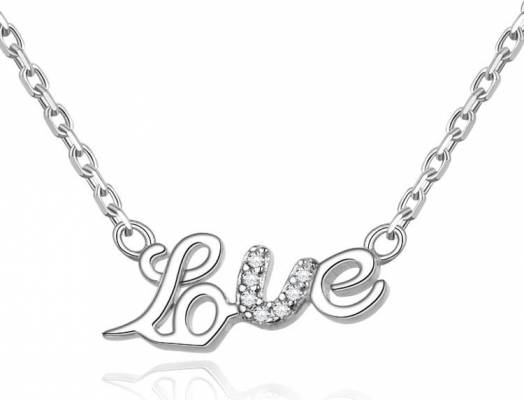 Moiss stříbrný náhrdelník LOVE N0000555