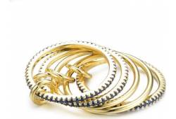 Moiss stříbrný prsten EUGENIE GOLD R0003237