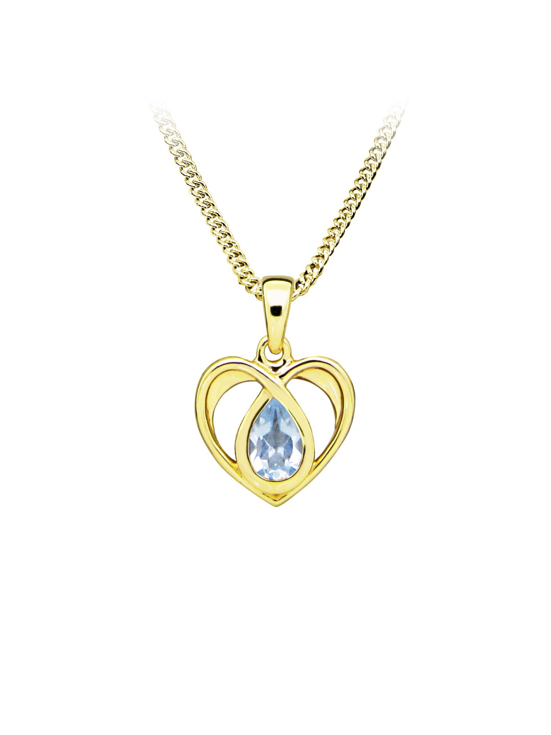 MOISS stříbrný přívěsek TOPAZ GOLD