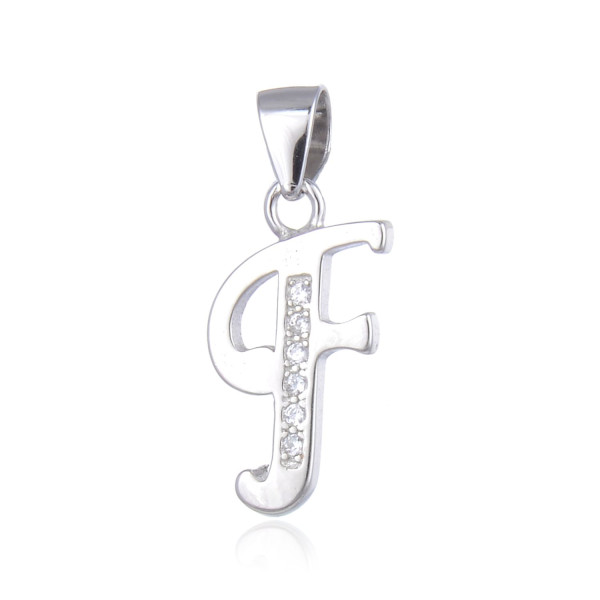 MOISS stříbrný přívěsek PÍSMENO F