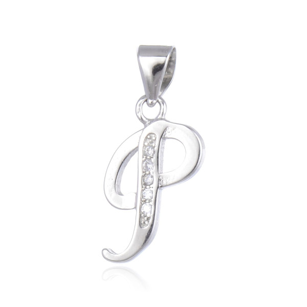 MOISS stříbrný přívěsek PÍSMENO P