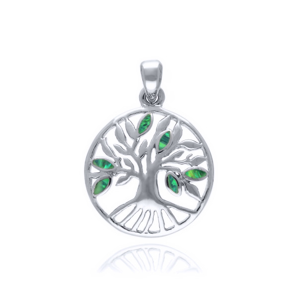 MOISS opálový stříbrný přívěsek STROM