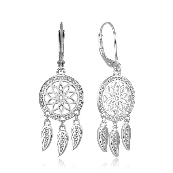 MOISS stříbrné náušnice LAPAČ SNŮ