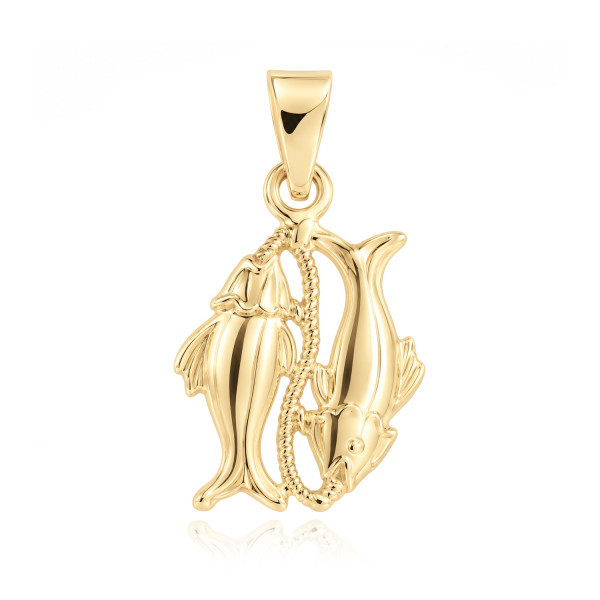MOISS přívěsek ze žlutého zlata RYBY