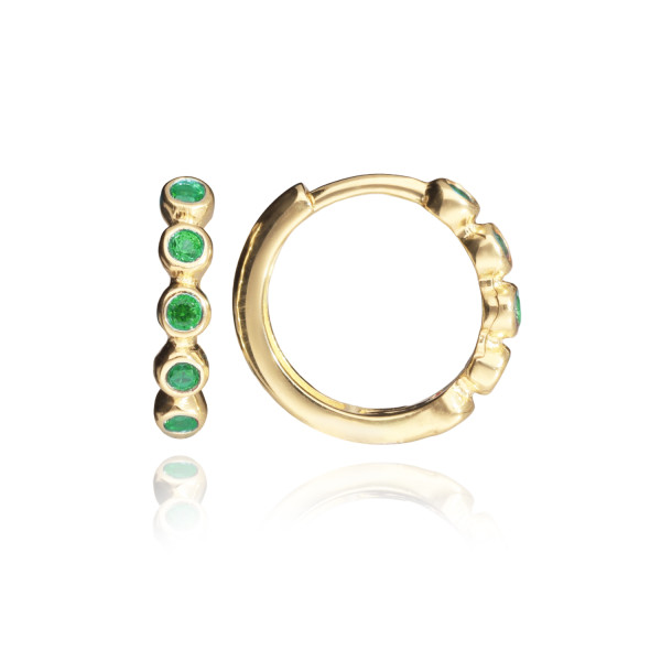 MOISS náušnice ze žlutého zlata