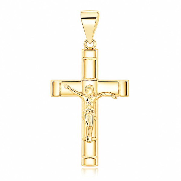 MOISS stříbrný přívěsek KŘÍŽEK GOLD