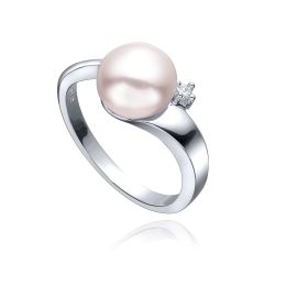 MOISS perlový stříbrný prsten