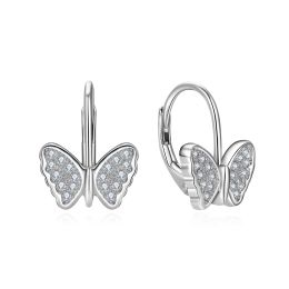 MOISS stříbrné náušnice MOTÝL