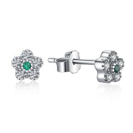 MOISS stříbrné náušnice KVĚTINA