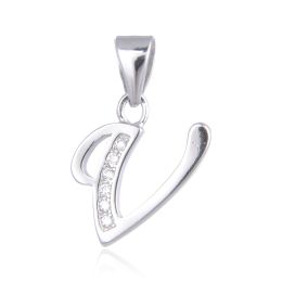 MOISS stříbrný přívěsek PÍSMENO V