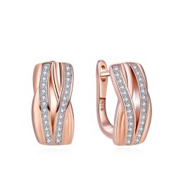 MOISS stříbrné náušnice ROSE