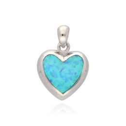 MOISS opálový stříbrný přívěsek SRDCE