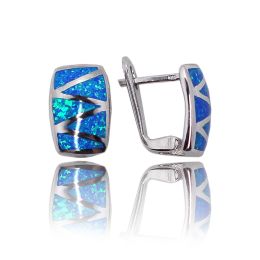 MOISS opálové stříbrné náušnice