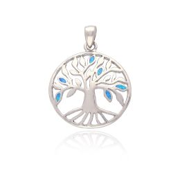 MOISS stříbrný přívěsek STROM OPÁL