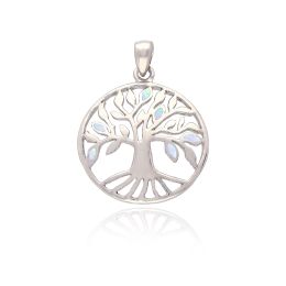 MOISS stříbrný přívěsek STROM OPÁL