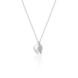 MOISS stříbrný náhrdelník SRDCE