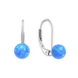 MOISS stříbrné náušnice OPÁL