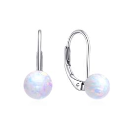 MOISS stříbrné náušnice OPÁL