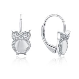 MOISS stříbrné náušnice SOVA