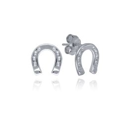 MOISS stříbrné náušnice PODKOVA