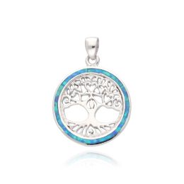 MOISS opálový stříbrný přívěsek STROM