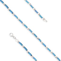 MOISS stříbrný náhrdelník OPÁL