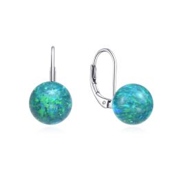 MOISS stříbrné náušnice OPÁL