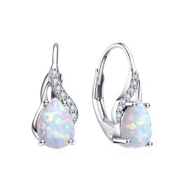 MOISS stříbrné náušnice OPÁL