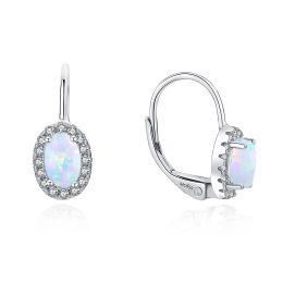 MOISS stříbrné náušnice OPÁL