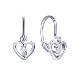 MOISS dětské stříbrné náušnice SRDCE