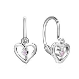 MOISS dětské stříbrné náušnice SRDCE